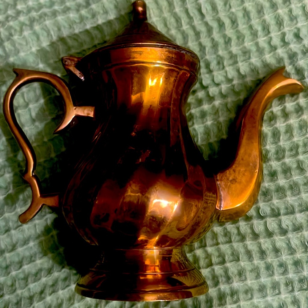 Vintage Miniature Decorative Brass Tea Pot or Creamer